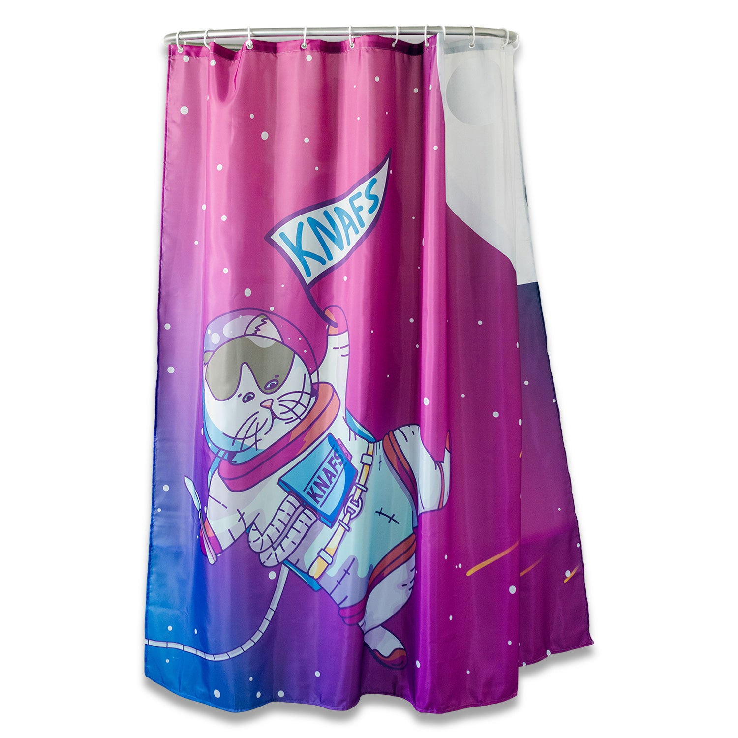 Knafs - Gary Space Kitty Shower Curtain