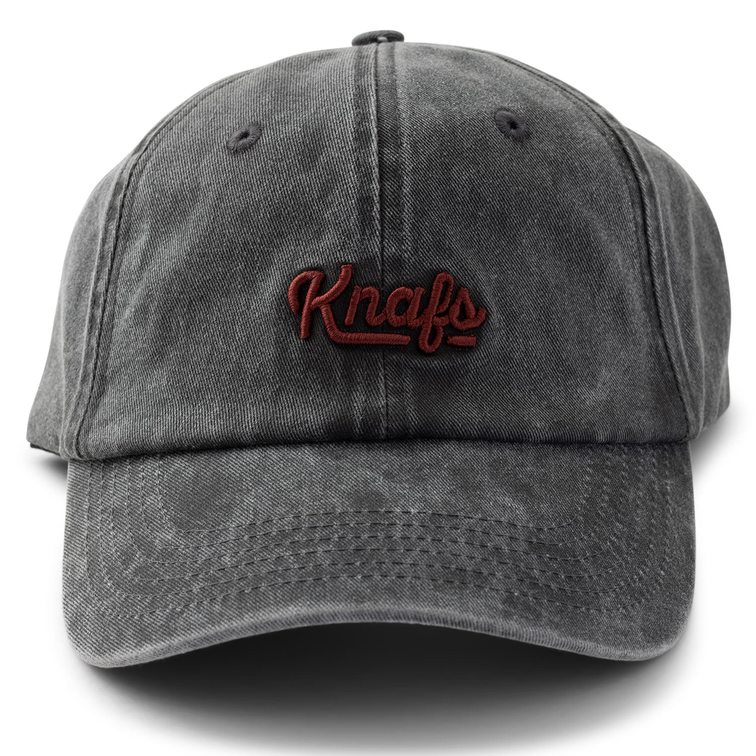 Knafs Dad Hat - Black Canvas Embroidered