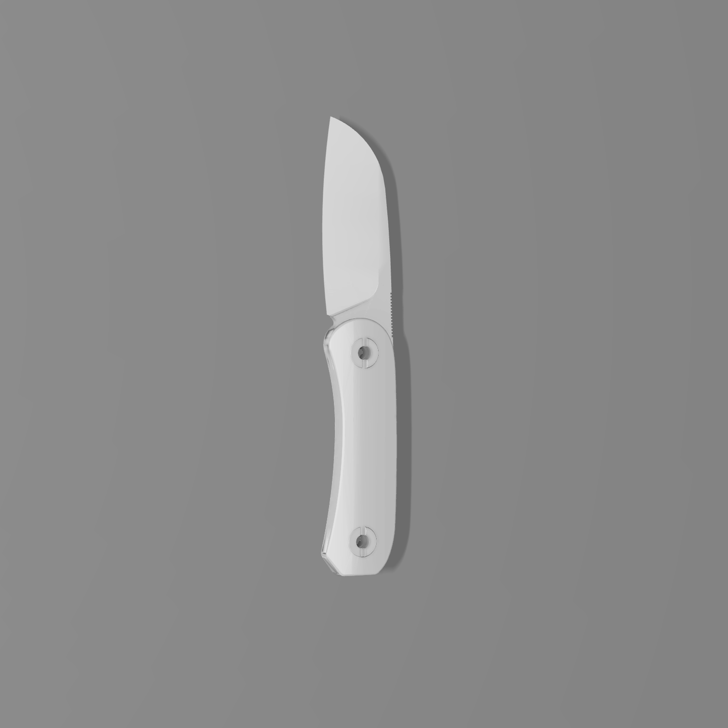 Lander 4 - Fixed Blade Knife Silhouette - Sheepsfoot - 3D Print Download