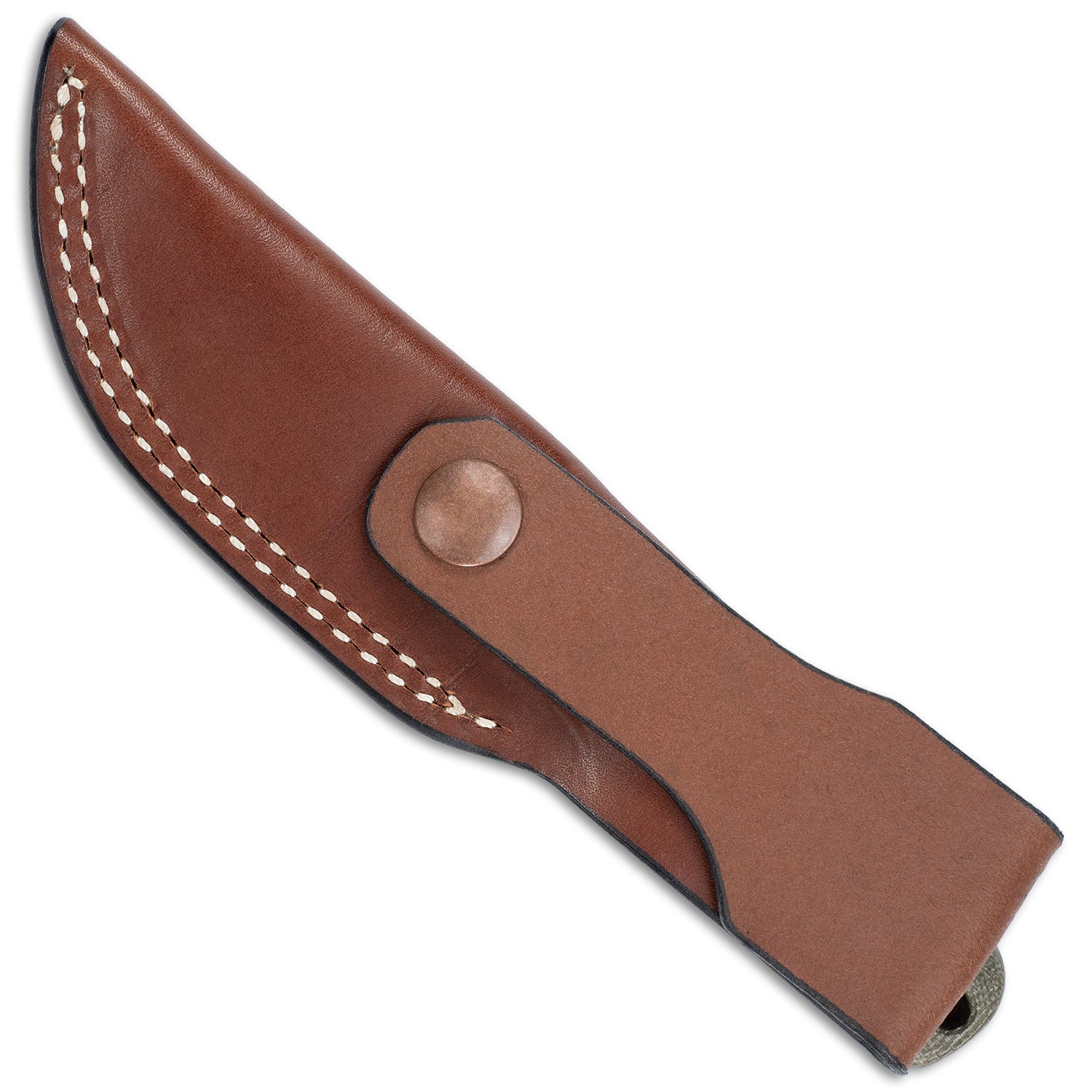 Lulu Fixed Blade Leather Sheath - knife in back