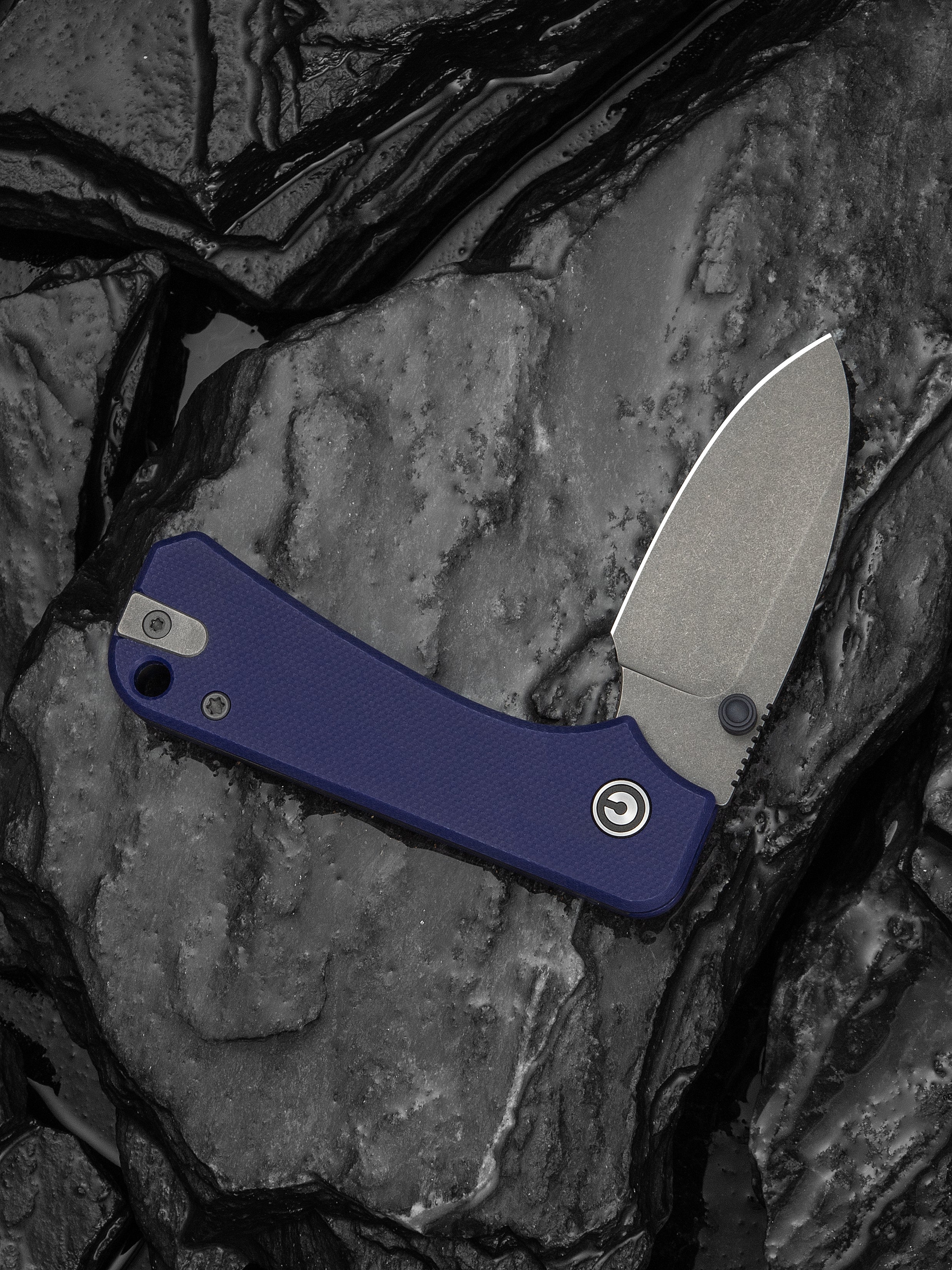 Baby Banter Slip Joint Knife - Blue G10 - Gray Stonewash Nitro-V