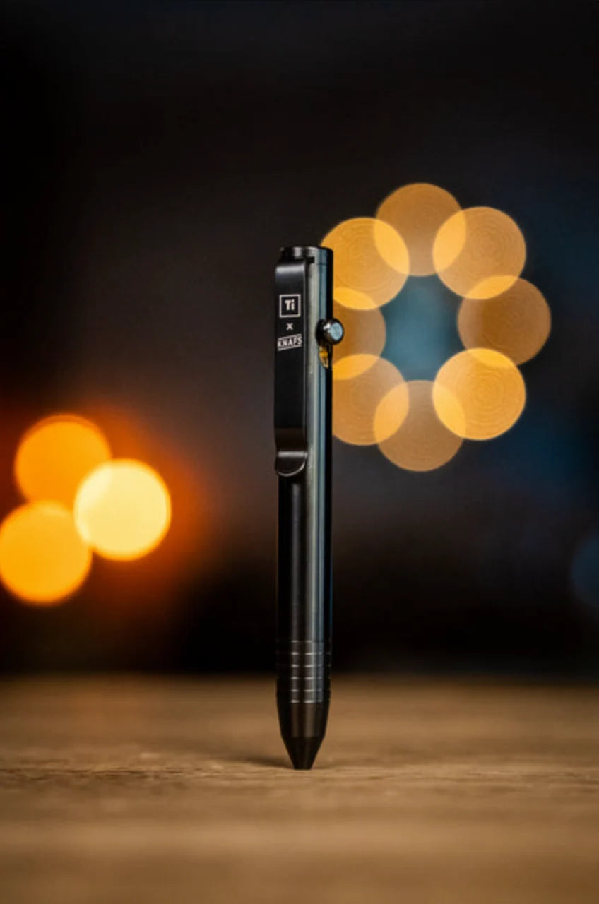 Lil Sancho Bolt Action Pen - Titanium DLC Black - Big Idea Design x Knafs