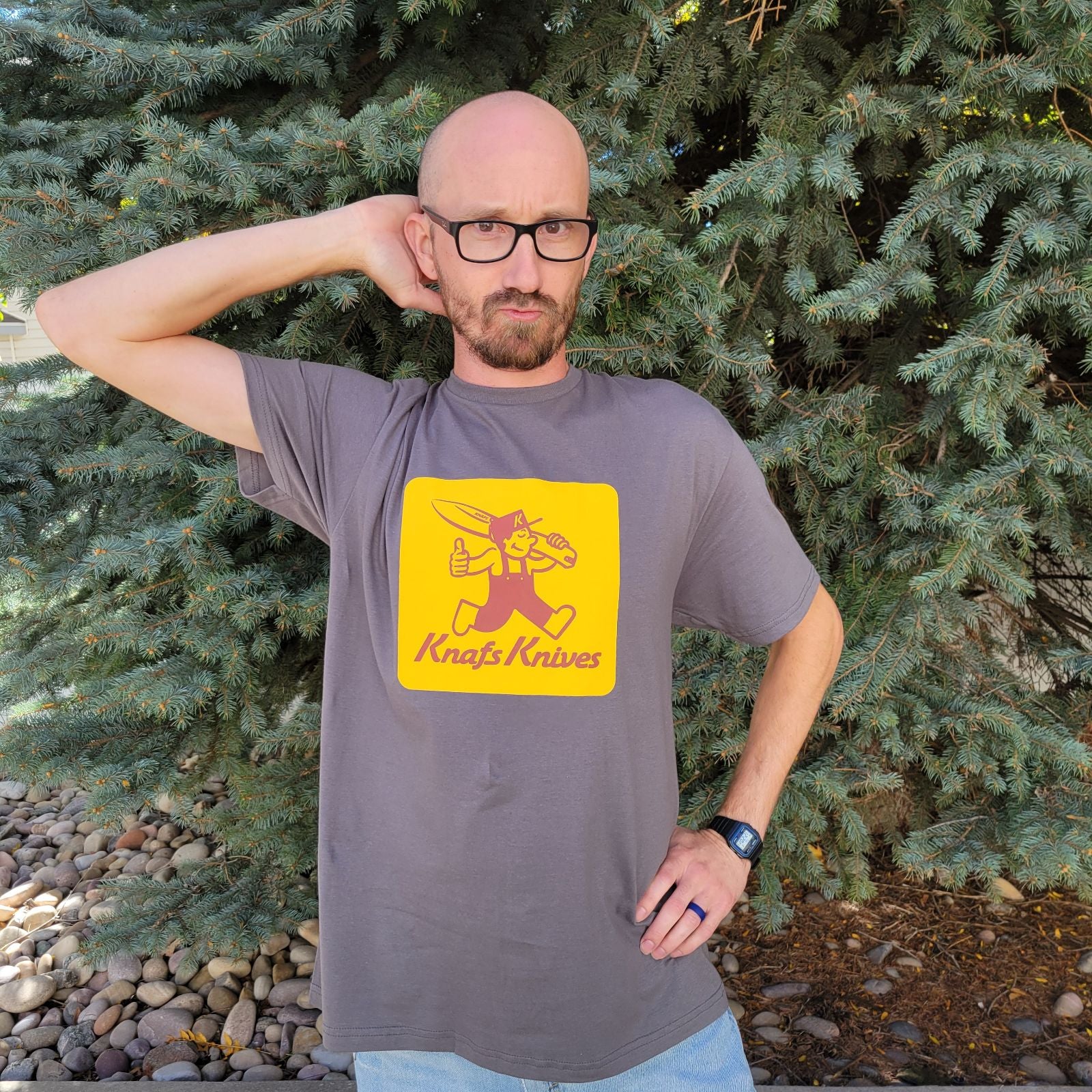 Knafs T-Shirt - Blade Show West 2025 - Charcoal