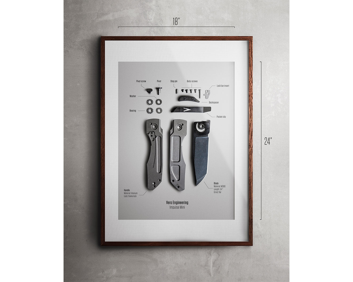 Vero Engineering Knife Poster - Impulse Mini