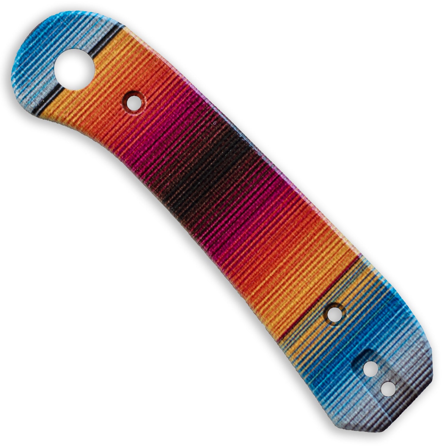 Lander 1 Knife Scales - Mexican Blanket G10 - Front Scale