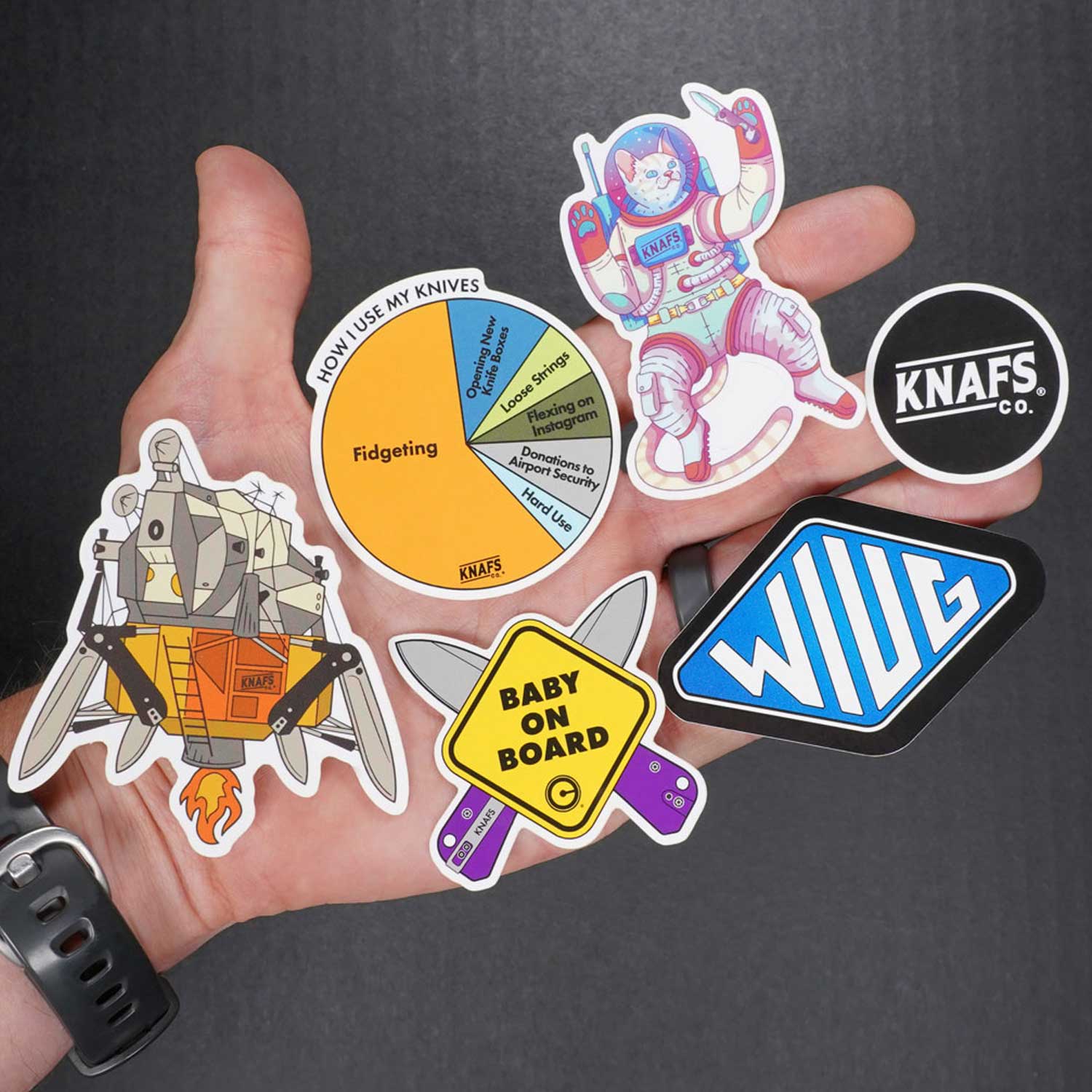 Knafs Sticker Pack - 6 Slaps