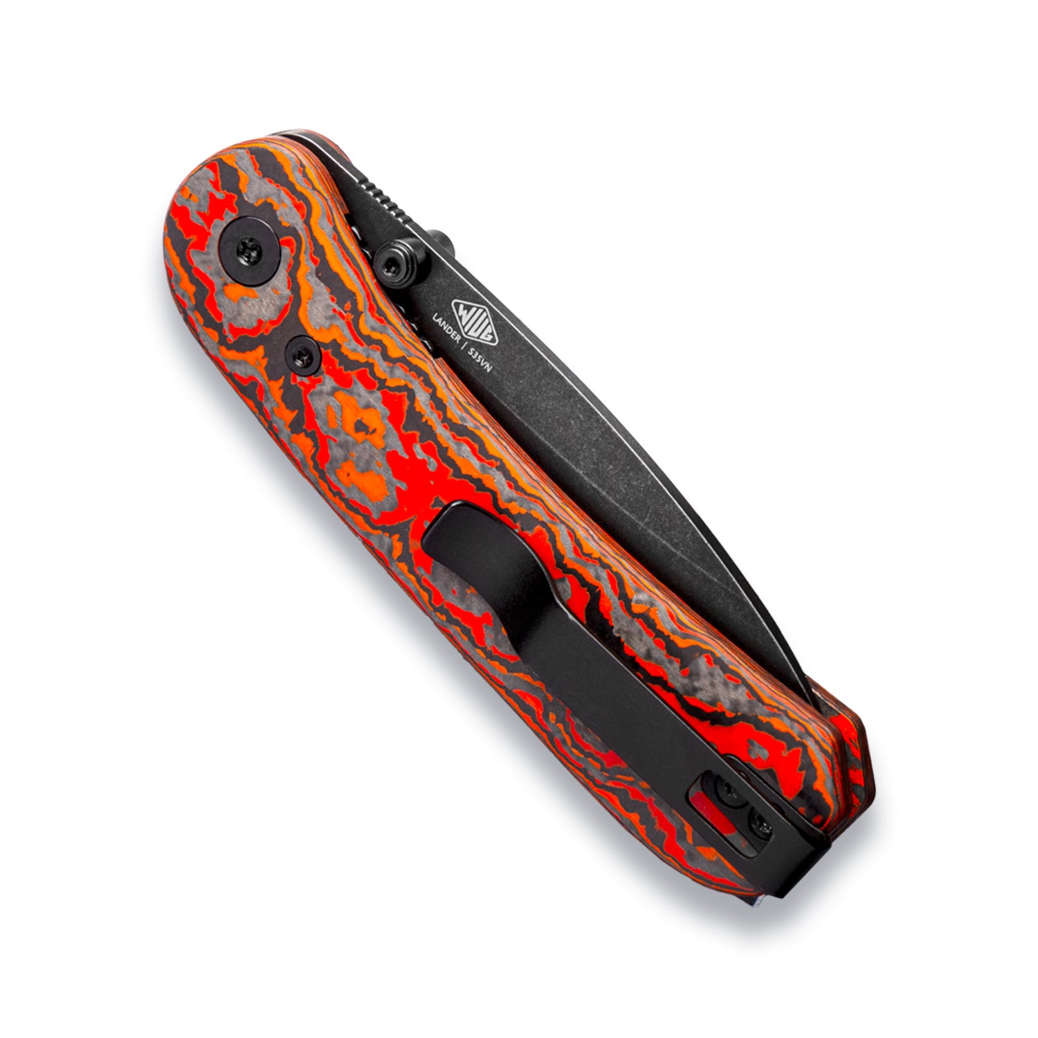 Lander Pocket Knife - Mars Valley Fat Carbon - S35VN